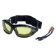Набор очки защитные с обтюратором и сменными дужками (янтарь) SIGMA
