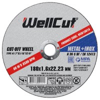 Круг відрізний для металу WELL CUT 180х1.6 (WCM18016)