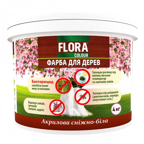 Фарба акрилова для дерев "FLORA COLOUR" 1,4 кг Фарба акрилова для дерев "FLORA COLOUR" 1,4 кг