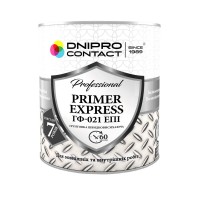 Грунтовка ГФ-021 ЕПI "Dnipro Contact" EXPRESS червоно-коричнева 0,9 кг