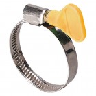 Хомут червячный нержавеющий с бабочкой 9мм Ø16-27мм 25шт