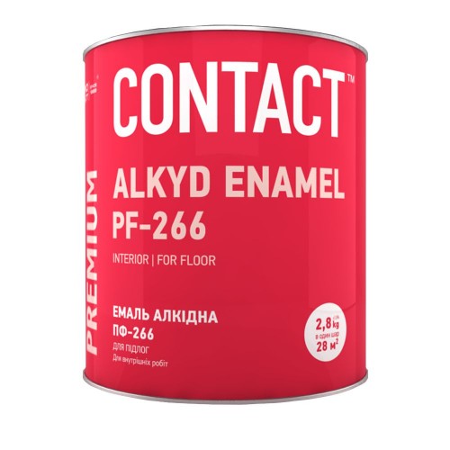 Эмаль алкидная ПФ-266 красно-коричневая 2,8 кг