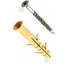 Дюбель Strong 6х40 (потай) ПЕ швидкого монтажу (100шт) - поліетилен