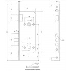 Замок врезной APECS 1700-GM