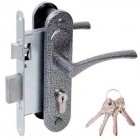 Замок врезной Омега ЗВ7 серебро