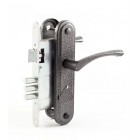 Замок врезной Омега ЗВ9.1-01 серебро