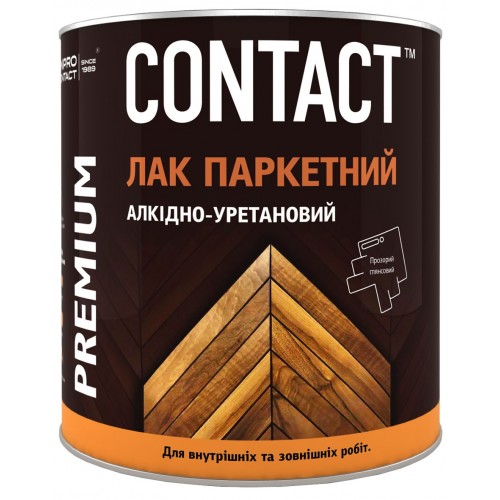 Лак паркетный "Contact" алкидно-уретановый однокомпнонентный, 0.7 кг