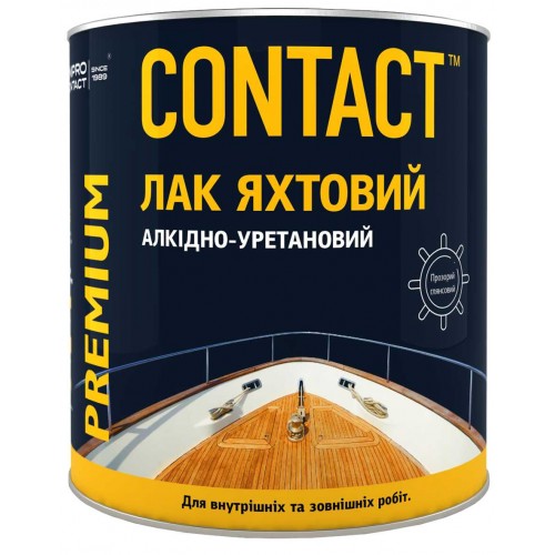 Лак яхтный "Contact" алкидно-уретановый однокомпонентный, 0,75 л