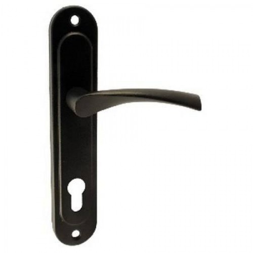 Ручка на планці Аріко Чорна 55мм