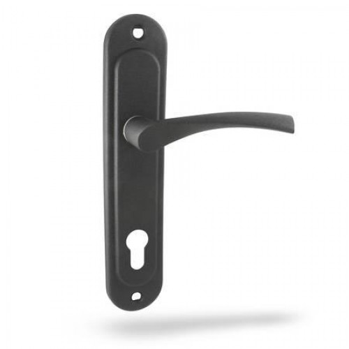 Ручка на планці Аріко к ЗВ Черн 85мм (кв120мм)