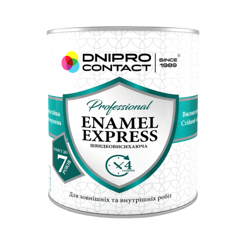 Емаль алкідна ПФ-115 "Dnipro Contact" EXPRESS біла 0,7 кг