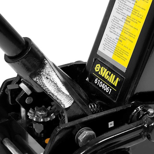 Домкрат гідравлічний підкатний 3.5т H 145-500мм SIGMA (6104061) Домкрат гідравлічний підкатний 3.5т H 145-500мм SIGMA (6104061)