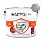 Грунт-эмаль 3 в 1 "Dnipro Contact" серебристая 2,2 кг