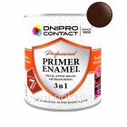 Грунт-эмаль 3 в 1 "Dnipro Contact" шоколадная 0,9 кг