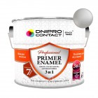 Грунт-эмаль 3 в 1 "Dnipro Contact" светло-серая 2,8 кг