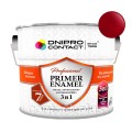 Грунт-эмаль 3 в 1 "Dnipro Contact" вишневая 2,8 кг