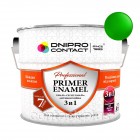 Грунт-эмаль 3 в 1 "Dnipro Contact" зеленая 2,8 кг