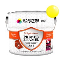 Грунт-емаль 3 в 1 "Dnipro Contact" жовта 2,8 кг