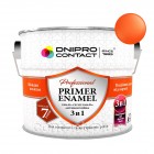 Грунт-емаль 3 в 1 "Dnepr Contact" оранжевая RAL-2011 2,8 кг