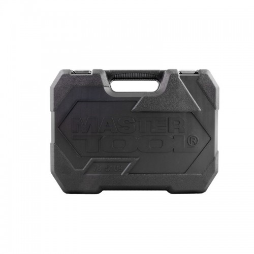Набор торцевых насадок MASTERTOOL CrV 1/4" и 1/2" трещотка 72Т 108 шт кейс (78-5108) Набор торцевых насадок MASTERTOOL CrV 1/4" и 1/2" трещотка 72Т 108 шт кейс (78-5108)