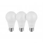 Лампи світлодіодні, набір 3 од LED A60, E27, 15 Вт, 150-300 В, 4000 K, 30000 INTERTOOL (LL-3017)
