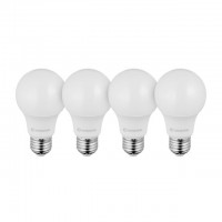 Светодиодные лампы, набор 4 ед. LED A60, E27, 10 Вт, 150-300 В, 4000 K, 30000 г INTERTOOL (LL-4014)