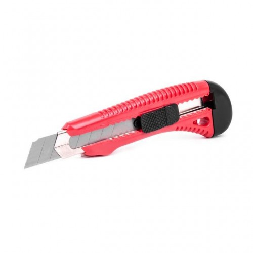 Ніж прорізний посилений з відламним лезом 18 мм INTERTOOL (HT-0501)