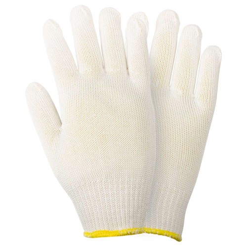 Перчатки трикотажные без точечного ПВХ покрытия р10 Мастер (белые) GRAD (9441725)