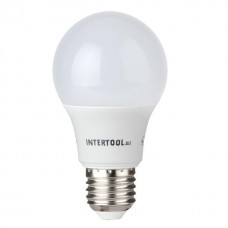 Светодиодная лампа LED 10 Вт, E27, 220 В INTERTOOL (LL-0014)