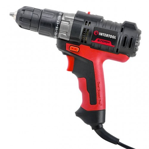 Дрель-шуруповерт электрический 420 Вт, 0-500/0-1800 об/мин INTERTOOL (WT-0104)