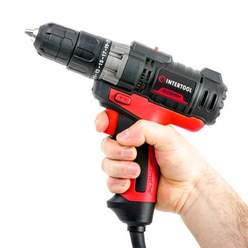 Дрель-шуруповерт электрический 420 Вт, 0-500/0-1800 об/мин INTERTOOL (WT-0104)