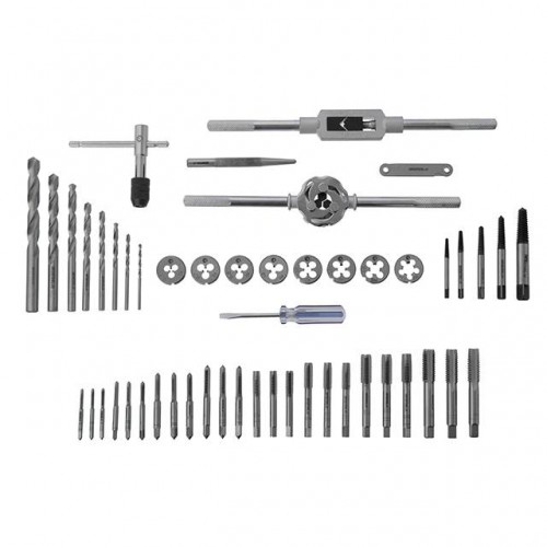 Набор плашек M3-M12 и метчиков M3-M12, 52ед. (INTERTOOL SD-8052)