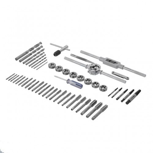 Набор плашек M3-M12 и метчиков M3-M12, 52ед. (INTERTOOL SD-8052)