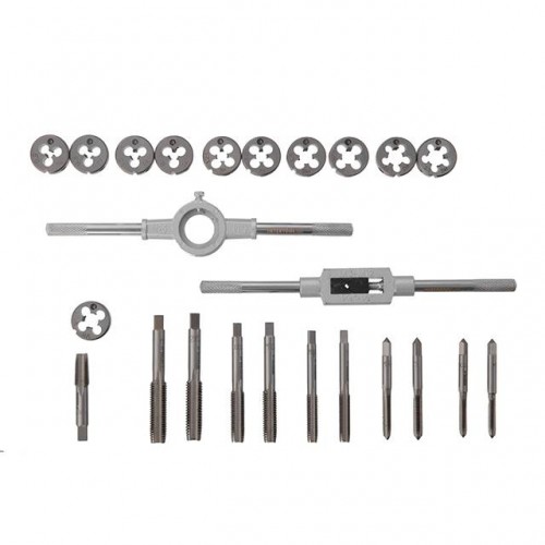 Набор плашек M5-M12 и метчиков M5-M12, 24ед. INTERTOOL (SD-8026)