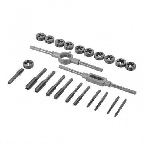 Набор плашек M5-M12 и метчиков M5-M12, 24ед. INTERTOOL (SD-8026)