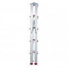 Лестница алюминиевая, двусторонняя, 5 ступеней, высота 1094 мм INTERTOOL (LT-1105)