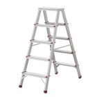 Лестница алюминиевая, двусторонняя, 5 ступеней, высота 1094 мм INTERTOOL (LT-1105)