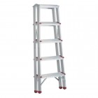 Лестница алюминиевая, двусторонняя, 5 ступеней, высота 1094 мм INTERTOOL (LT-1105)