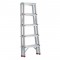 Драбина алюмінієва, двостороння, 5 сходинок, висота 1094 мм INTERTOOL (LT-1105)