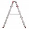 Драбина алюмінієва, двостороння, 5 сходинок, висота 1094 мм INTERTOOL (LT-1105)