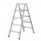 Драбина алюмінієва, двостороння, 5 сходинок, висота 1094 мм INTERTOOL (LT-1105)