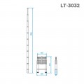 Драбина з алюмінію, телескопічна 10 сход., 3,20 м INTERTOOL (LT-3032)