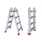 Лестница из алюминия, универсальная раскладная, телескопическая 4*4 лестница. INTERTOOL (LT-2044)