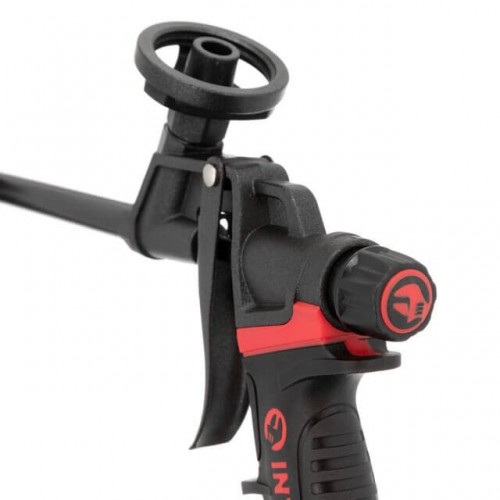 Пистолет для монтажной пены с полным тефлоновым покрытием профессиональный + 4 насадки INTERTOOL (PT-0610)