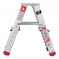 Лестница алюминиевая двухсторонняя 2 ступени, высота 440 мм INTERTOOL (LT-1102)