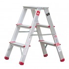 Драбина алюмінієва двостороння 3 сходинки, висота 668 мм INTERTOOL (LT-1103)