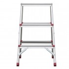 Драбина алюмінієва двостороння 3 сходинки, висота 668 мм INTERTOOL (LT-1103)