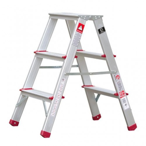 Драбина алюмінієва двостороння 3 сходинки, висота 668 мм INTERTOOL (LT-1103)