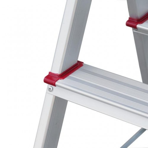 Драбина алюмінієва двостороння 4 сходинки, висота 880 мм INTERTOOL (LT-1104)