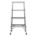 Драбина алюмінієва двостороння 4 сходинки, висота 880 мм INTERTOOL (LT-1104)